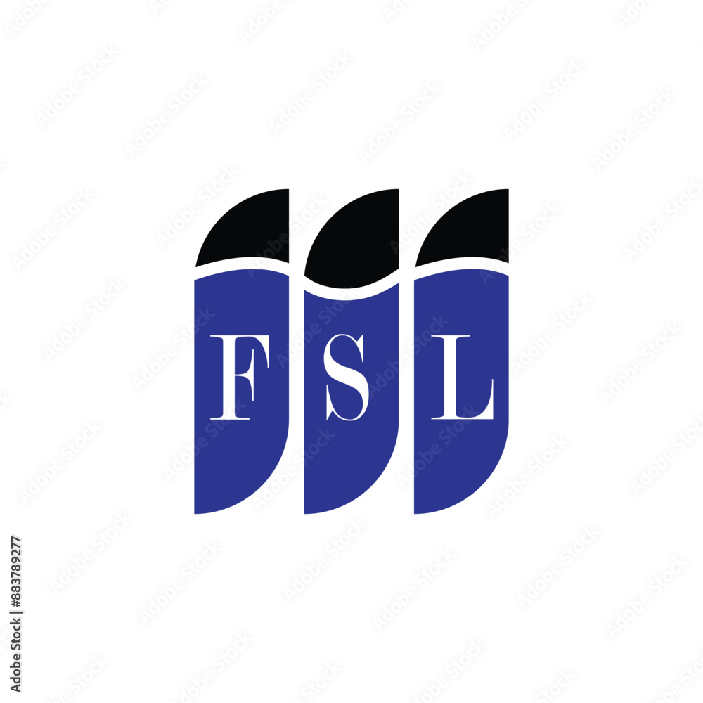 FSL letter logo design on white background. Creative modern FSL letter logo design. Vector design. FSL letter logo design on white background. Creative modern FSL letter logo design. Vector design.