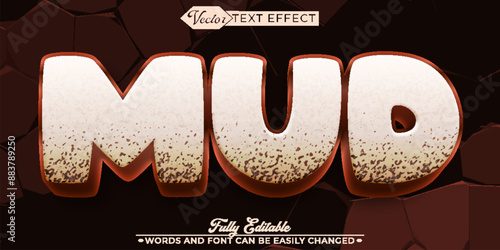  Mud Brown Vector Editable Text Effect Template