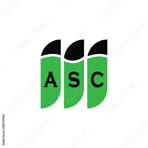 ASC letter logo design on white background. Creative  modern ASC letter logo design. Vector design.