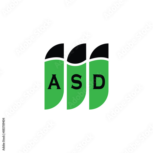 ASD letter logo design on white background. Creative  modern ASD letter logo design. Vector design.