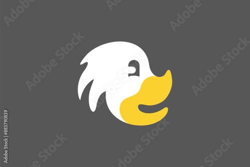 Illustration vector graphic of funny duck face. Good for logo