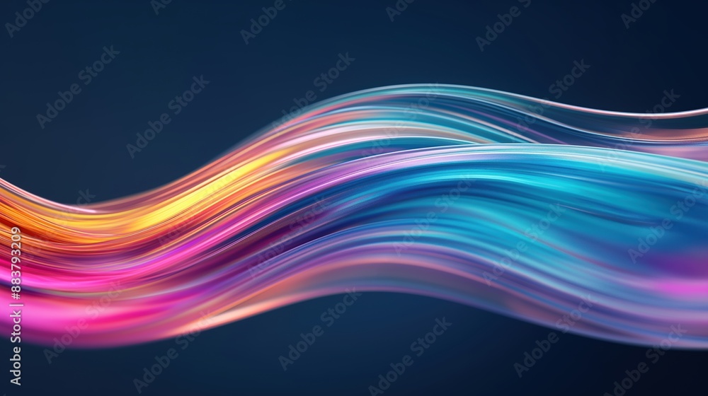 Colorful abstract waves oscillating, rhythmic, vibrant, motion Colorful abstract waves oscillating, rhythmic, vibrant, motion