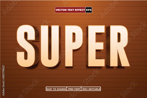 Premium 3d Vector Text Effect Fully Editable High Quality. 
