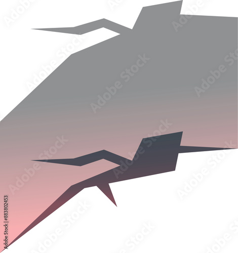 Gradient background featuring cracks spreading outward, suggesting damage or decay