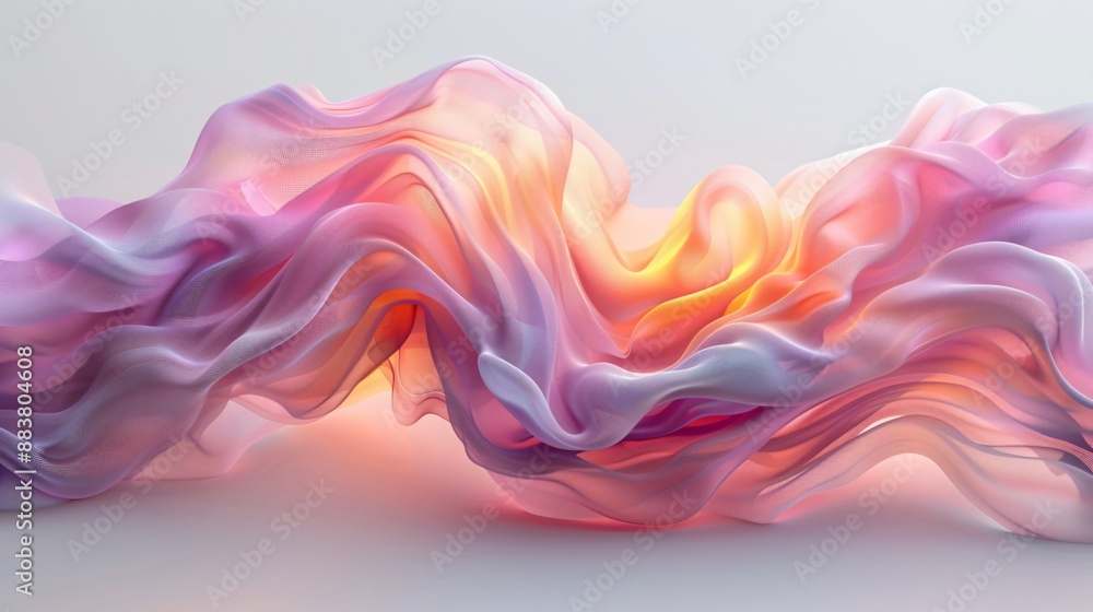 Abstract Flowing Fabric with Warm Hues Abstract Flowing Fabric with Warm Hues