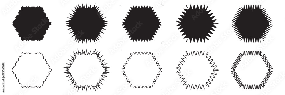 Set of black price sticker, sale or discount sticker, sunburst badges icon. Stars shape with different number of rays. Special offer price tag. Red starburst promotional badge set, shopping labels Set of black price sticker, sale or discount sticker, sunburst badges icon. Stars shape with different number of rays. Special offer price tag. Red starburst promotional badge set, shopping labels