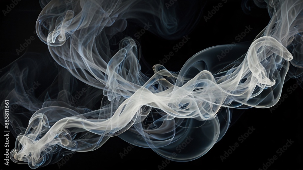 smoke on black, AI Generated. smoke on black, AI Generated.