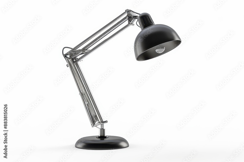 Modern Simplicity: Photorealistic Swing Arm Lamp with Adjustable Reach