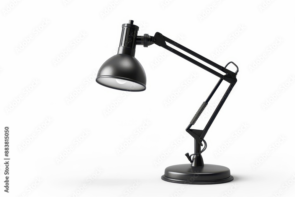 Modern Simplicity: Photorealistic Swing Arm Lamp with Adjustable Reach Modern Simplicity: Photorealistic Swing Arm Lamp with Adjustable Reach
