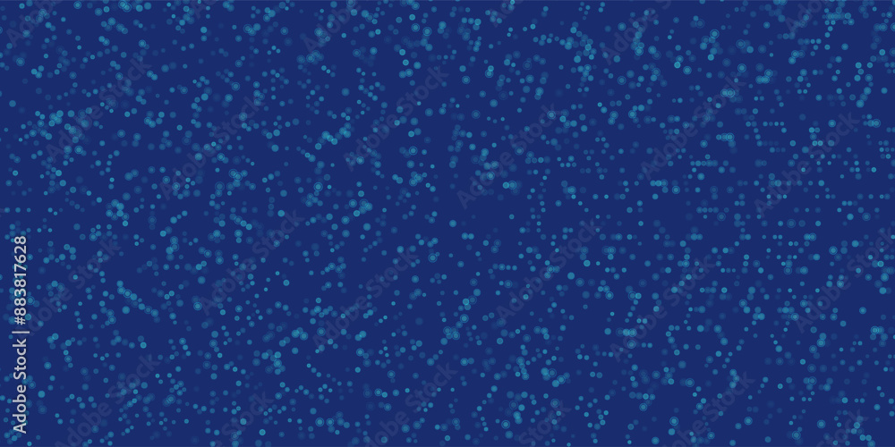 Abstract background pixels and circles on blue. Dotted mosaic radial design. Vector Illustration.