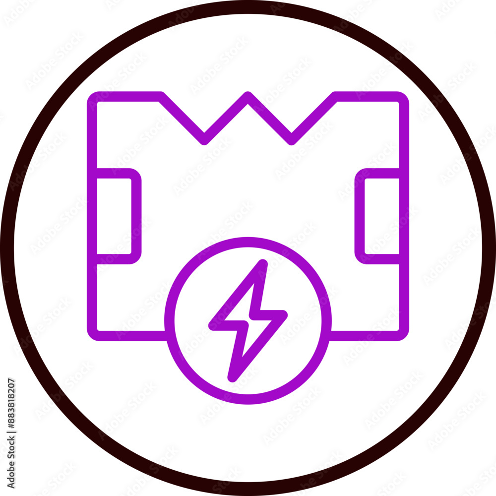 Circuit Vector Line Purple Circle Black Circuit Vector Line Purple Circle Black