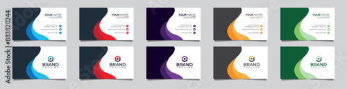 Modern and clean professional business card template