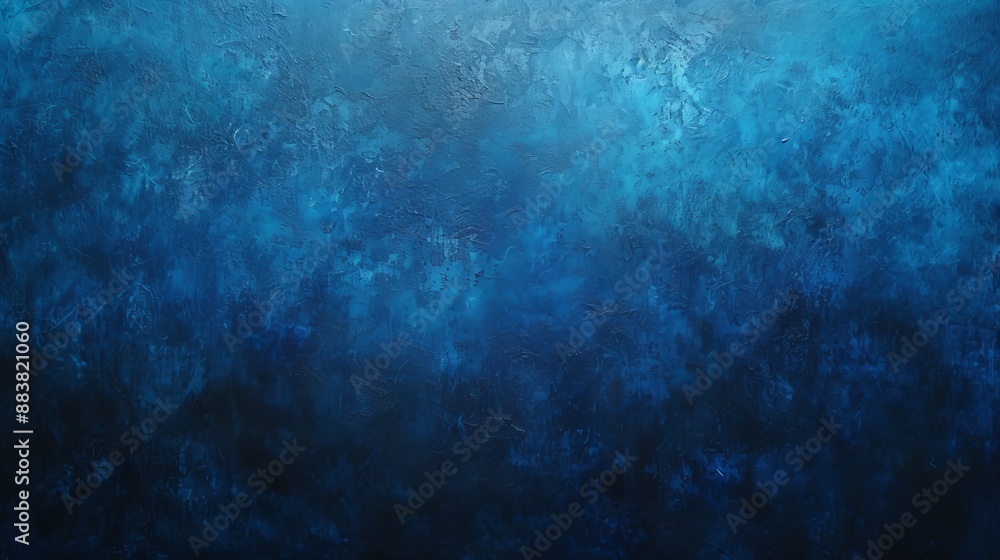 A broad canvas of blue graduating to black with a grainy texture AI generated illustration A broad canvas of blue graduating to black with a grainy texture AI generated illustration