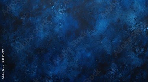 A broad canvas of blue graduating to black with a grainy texture AI generated illustration