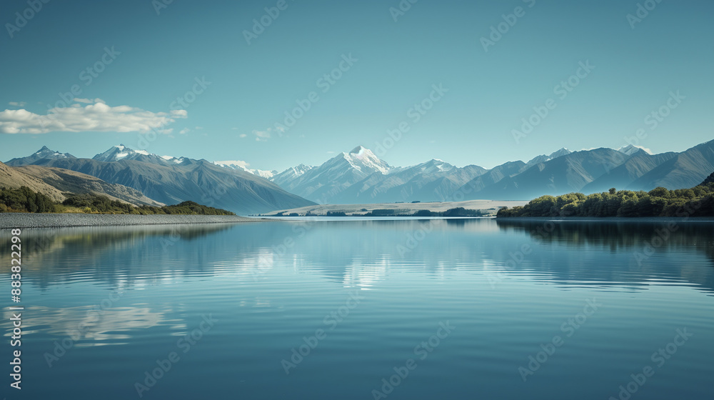 Serene Lake in New Zealand Serene Lake in New Zealand