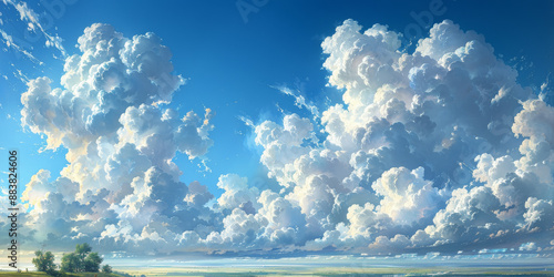 青空と白い雲