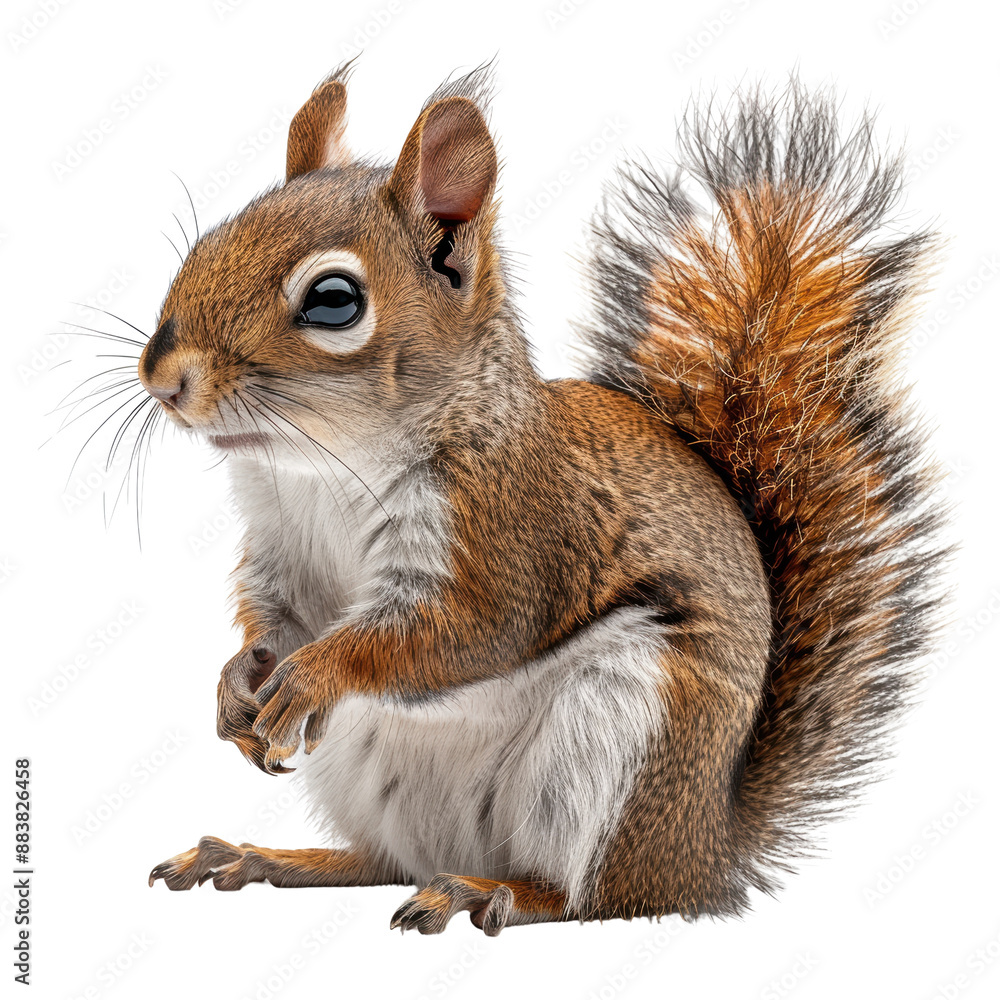 squirrel , isolated on white background, transparent background squirrel , isolated on white background, transparent background