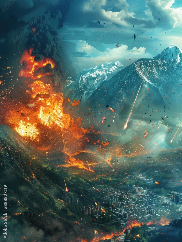 Huge Fire Explosion Huge Fire Explosion