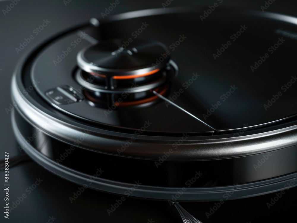 Silver and Black Turntable Close Up Silver and Black Turntable Close Up