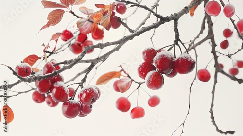 Wenchuan Cherry Hanging on the Branch, Big Cherry, La Drome, Silver Berry