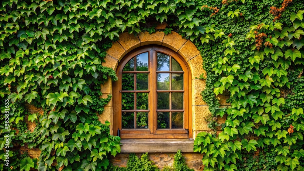 A small, arched window peeks out from the ivy-covered cottage, cottage, window, arch, ivy, small, peeking, quaint A small, arched window peeks out from the ivy-covered cottage, cottage, window, arch, ivy, small, peeking, quaint