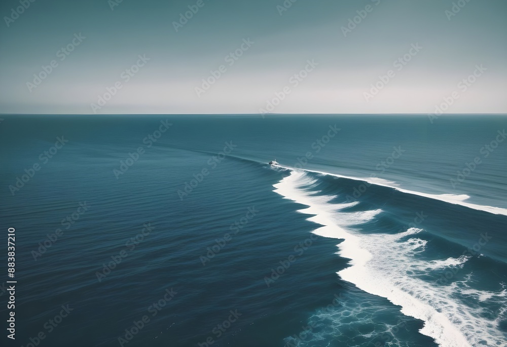 Fototapeta premium Beautiful beach landscape photo, high angle view of sea