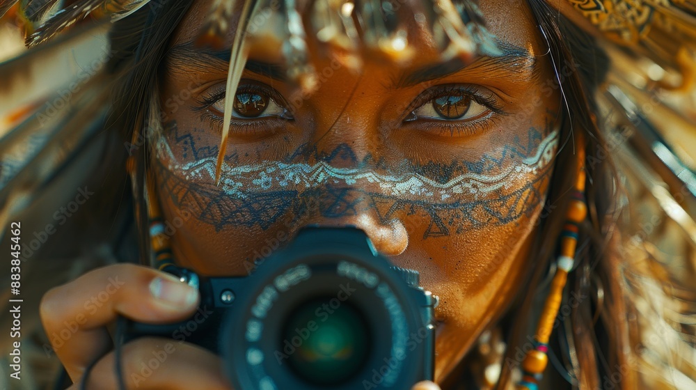 Fototapeta premium Background: A professional candidate prepares for a pivotal job interview, symbolizing the intersection of opportunity and career success in the corporate world