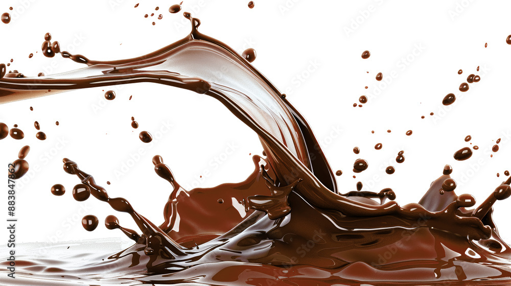 Luxurious Chocolate Splash in Motion Luxurious Chocolate Splash in Motion