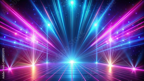 Abstract background with neon rays , neon, abstract, background, light, glow, rays, futuristic, energy, vibrant, colorful