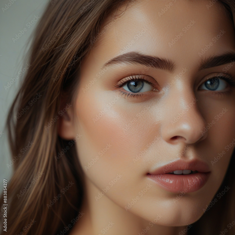 close up portrait of a woman close up portrait of a woman