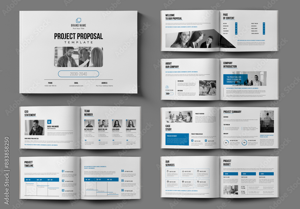 Project Proposal Image Project Proposal Stock Template | Adobe Stock