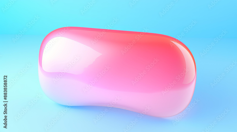 Vibrant pastel speech bubble with copy space for communication concepts on a simple background. Vibrant pastel speech bubble with copy space for communication concepts on a simple background.