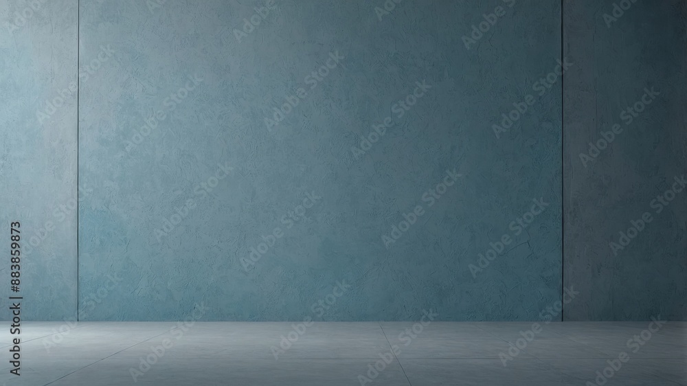 Minimal abstract light blue background for product presentation light on grey plaster wall. Minimal abstract light blue background for product presentation light on grey plaster wall.