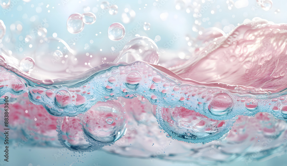 water droplets and bubbles in the upper layer of skin water droplets and bubbles in the upper layer of skin