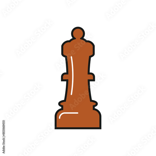 Chess Day Groovy Element Vector Design