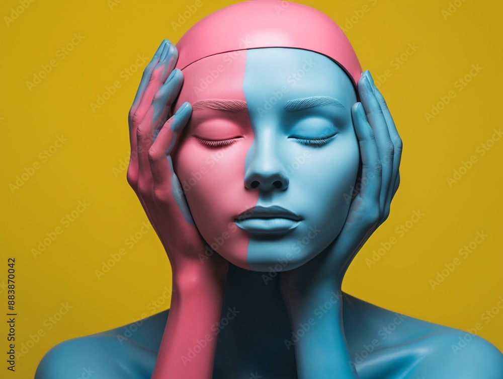a woman holding her hands to her face a woman holding her hands to her face