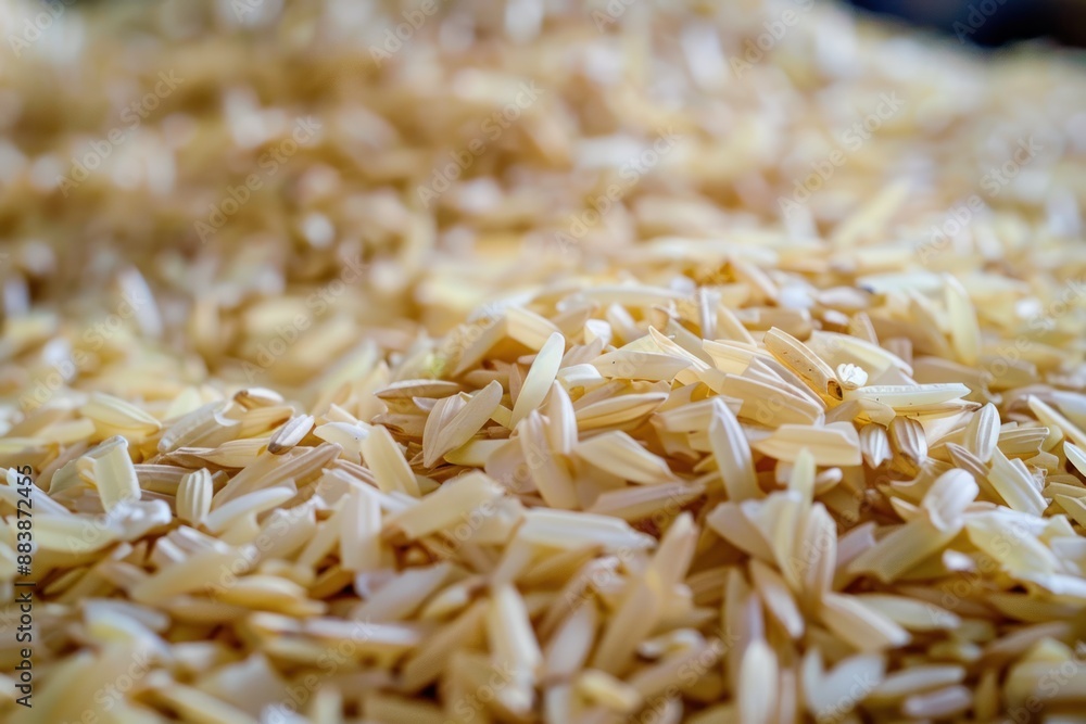 A pile of rice husks background A pile of rice husks background