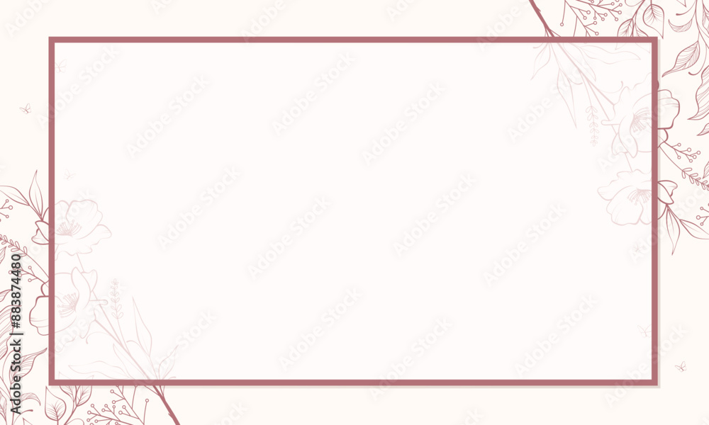 Abstract floral background with floral flowers and frame. Vector Abstract floral background with floral flowers and frame. Vector