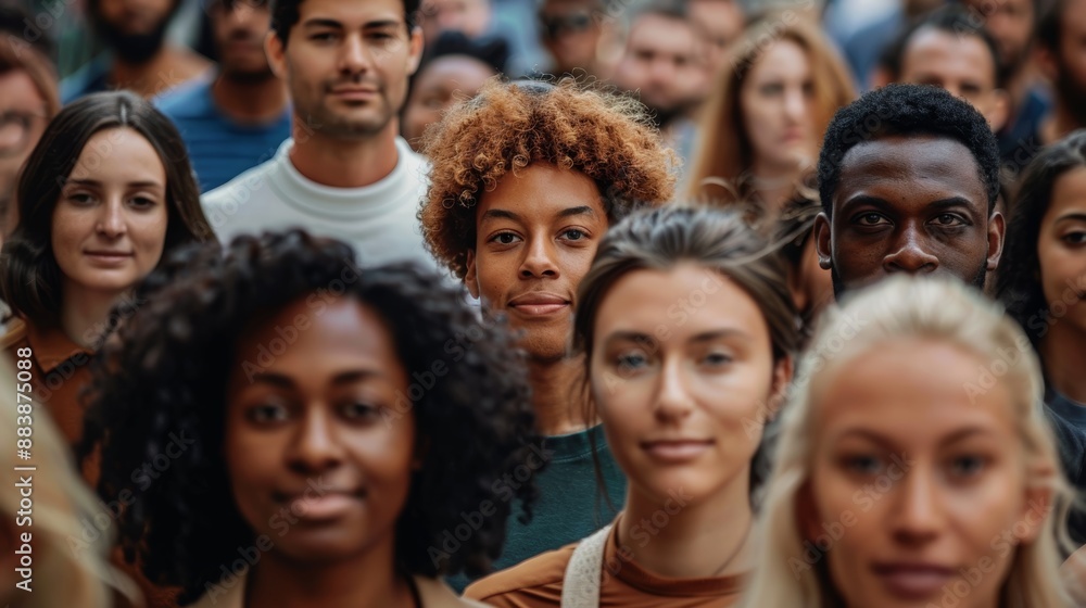 Diverse Crowd - Community of Different People -