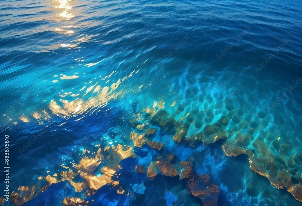 Beautiful beach scenery, high angle view of the sea Beautiful beach scenery, high angle view of the sea