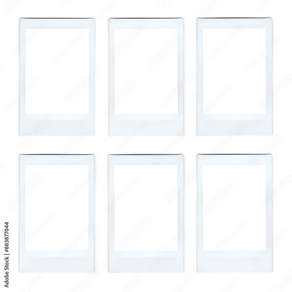 Set of realistic polaroid frame photo template, instant photo frame isolated in transparent PNG. Set of realistic polaroid frame photo template, instant photo frame isolated in transparent PNG.