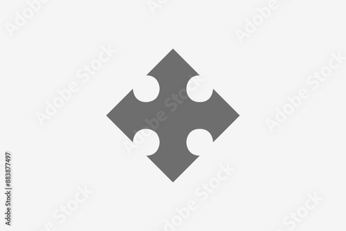 Illustration vector graphic of square arrow geometric. Good for logo