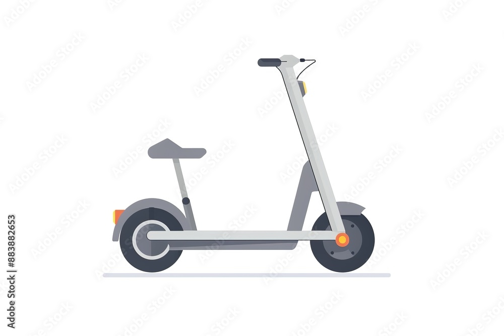 Electric scooter. isolated on white background Electric scooter. isolated on white background