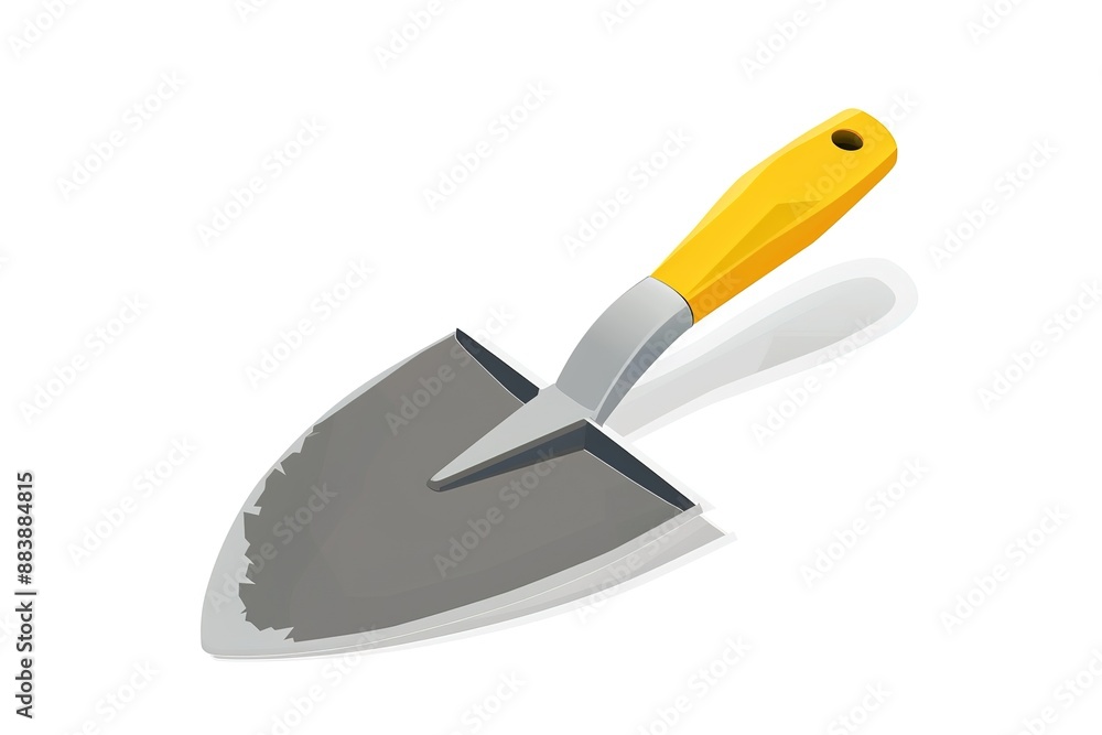 trowel illustration colored isolated trowel illustration colored isolated