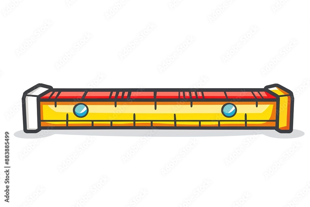 Red new tape-measure on a white background Red new tape-measure on a white background