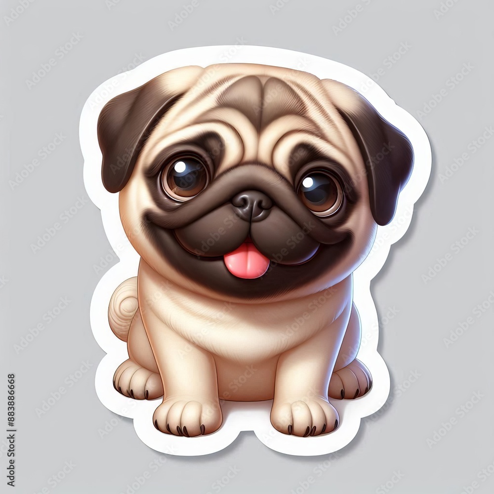 pug sticker on transparent background
pug sticker on transparent background