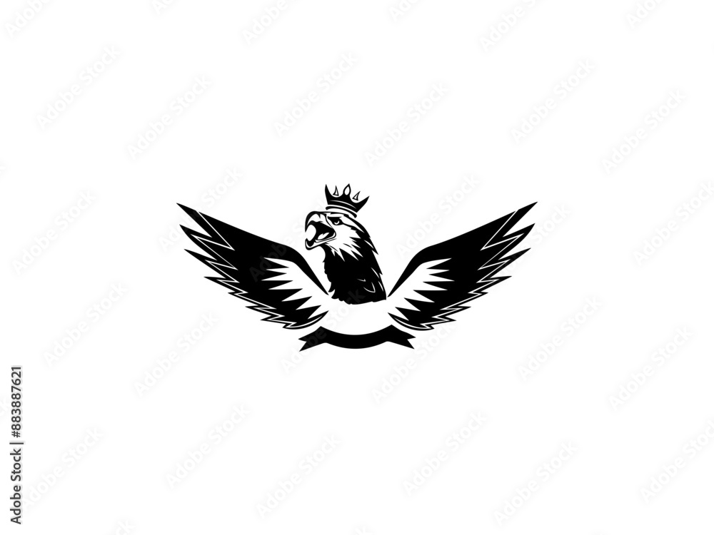 Fototapeta premium Eagle Logo Design Vector Art