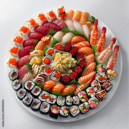 Enomous sushi platter photo