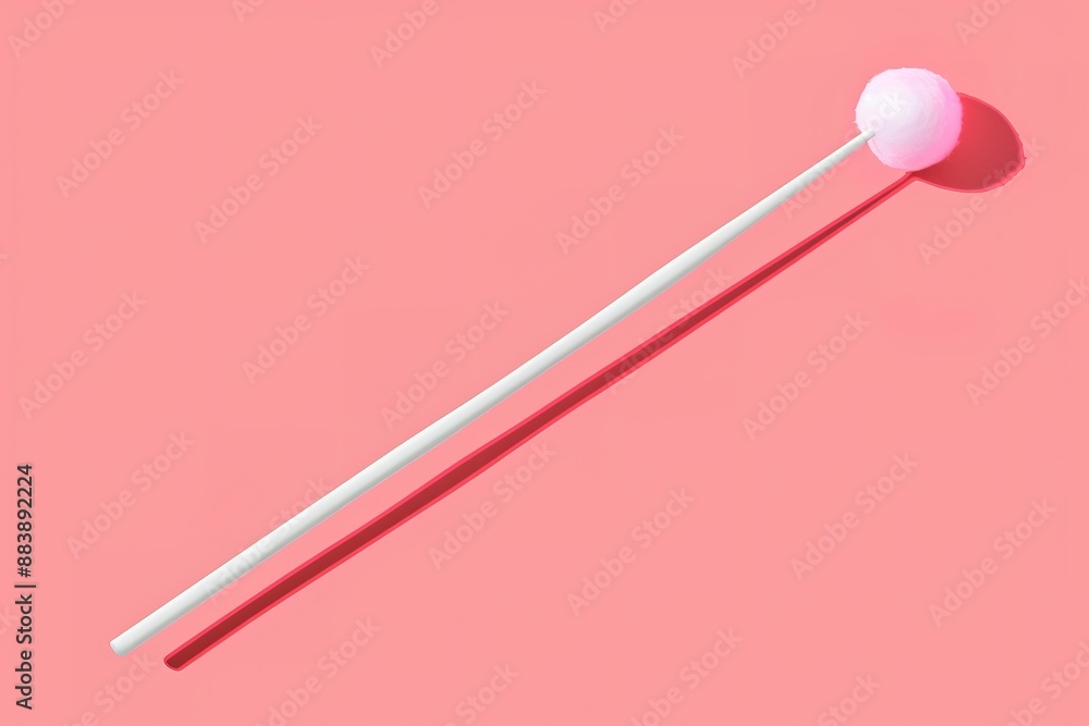 New clean cotton swab New clean cotton swab
