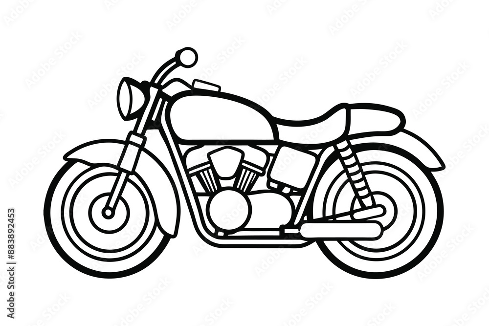 Motorcycle Line Art vector Illustration artwork Motorcycle Line Art vector Illustration artwork
